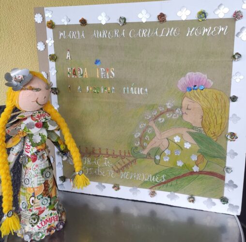 Capa do livro "A Fada Iris e a floresta mágica" da escritora Maria Aurora Carvalho Homem e ilustrações de Elisabete Henriques.